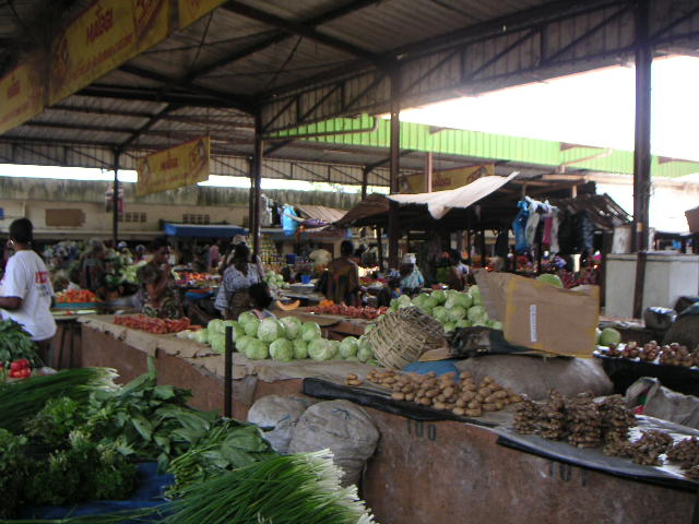 A large market in Conakry